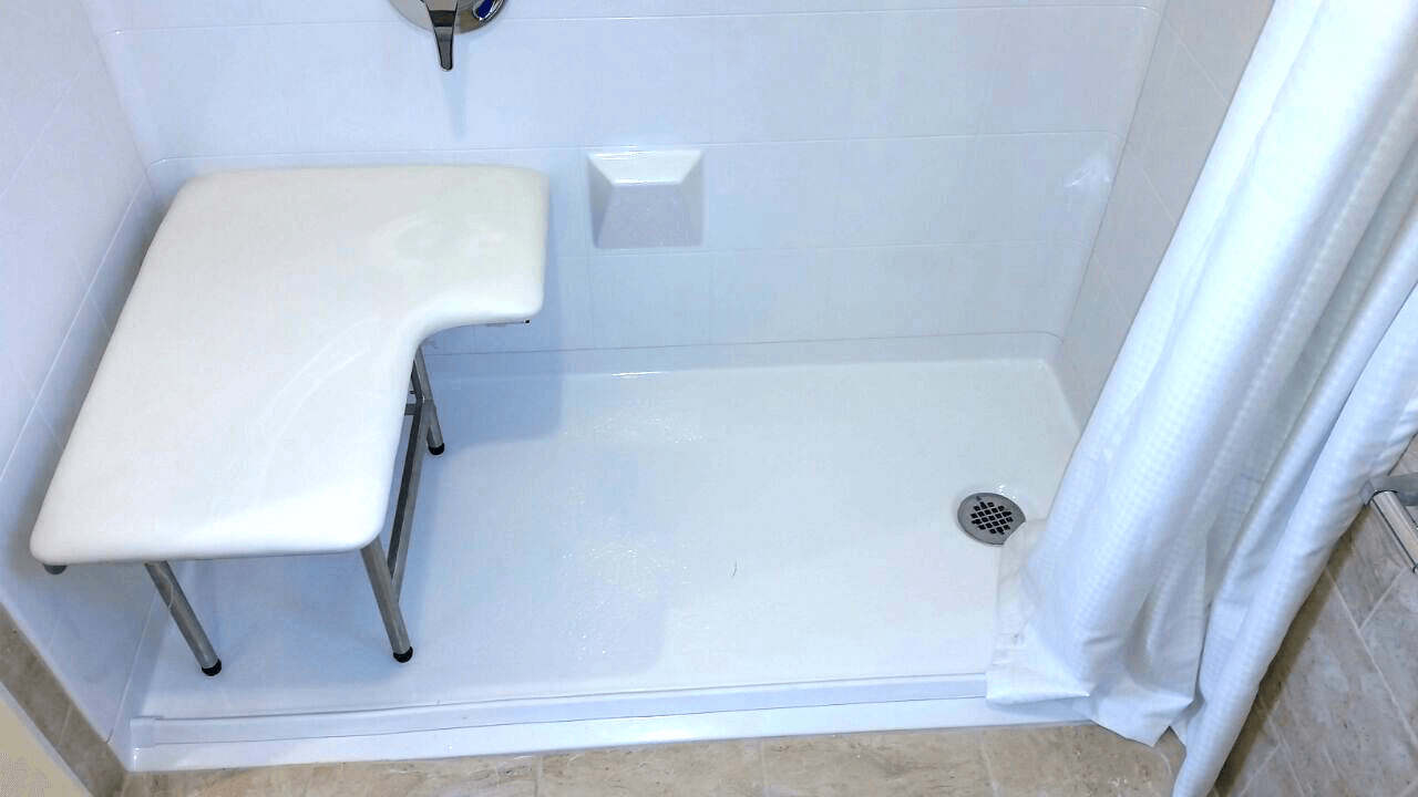 Long Island tub to shower conversion