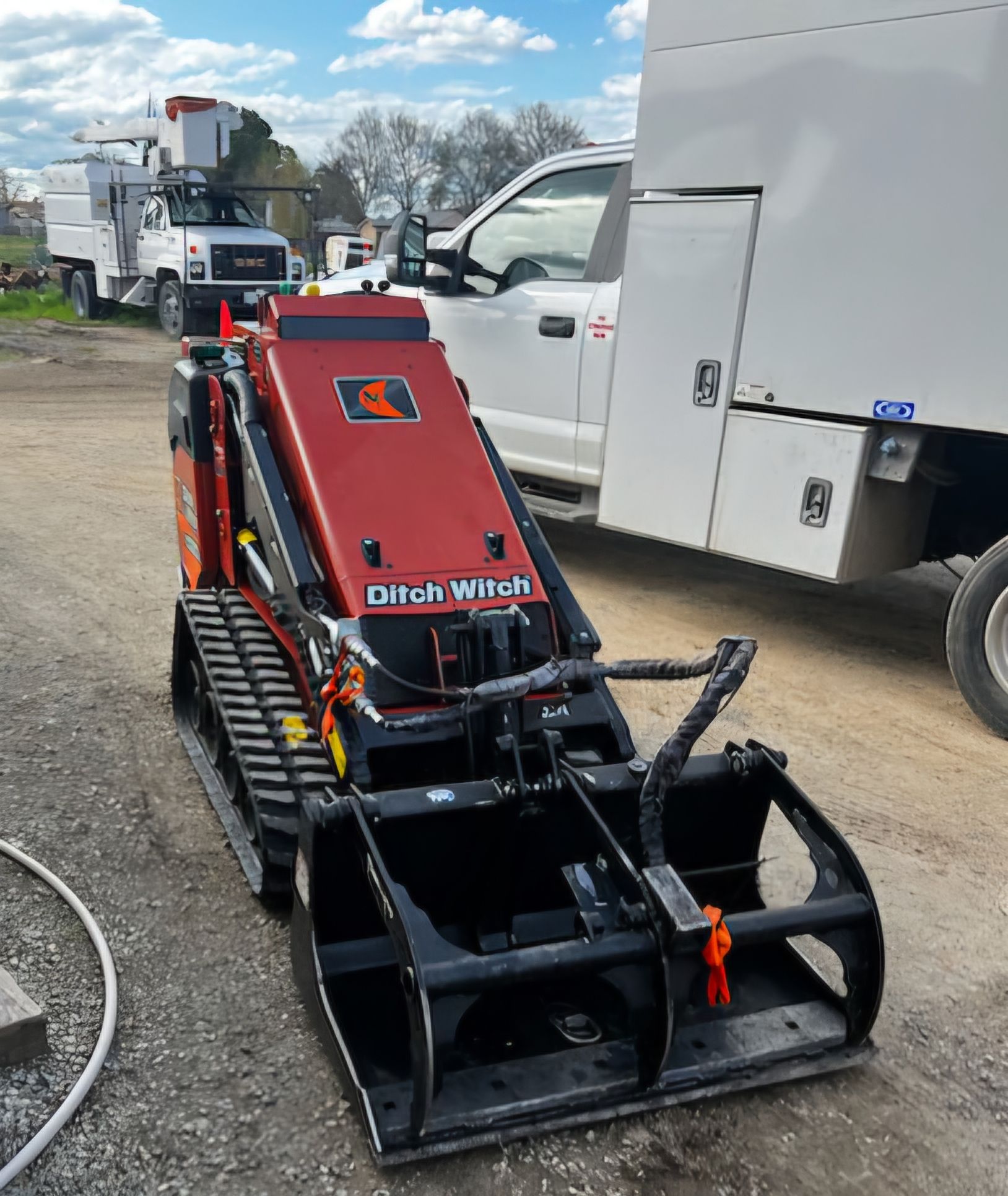 A red and black machine with the word witch on it