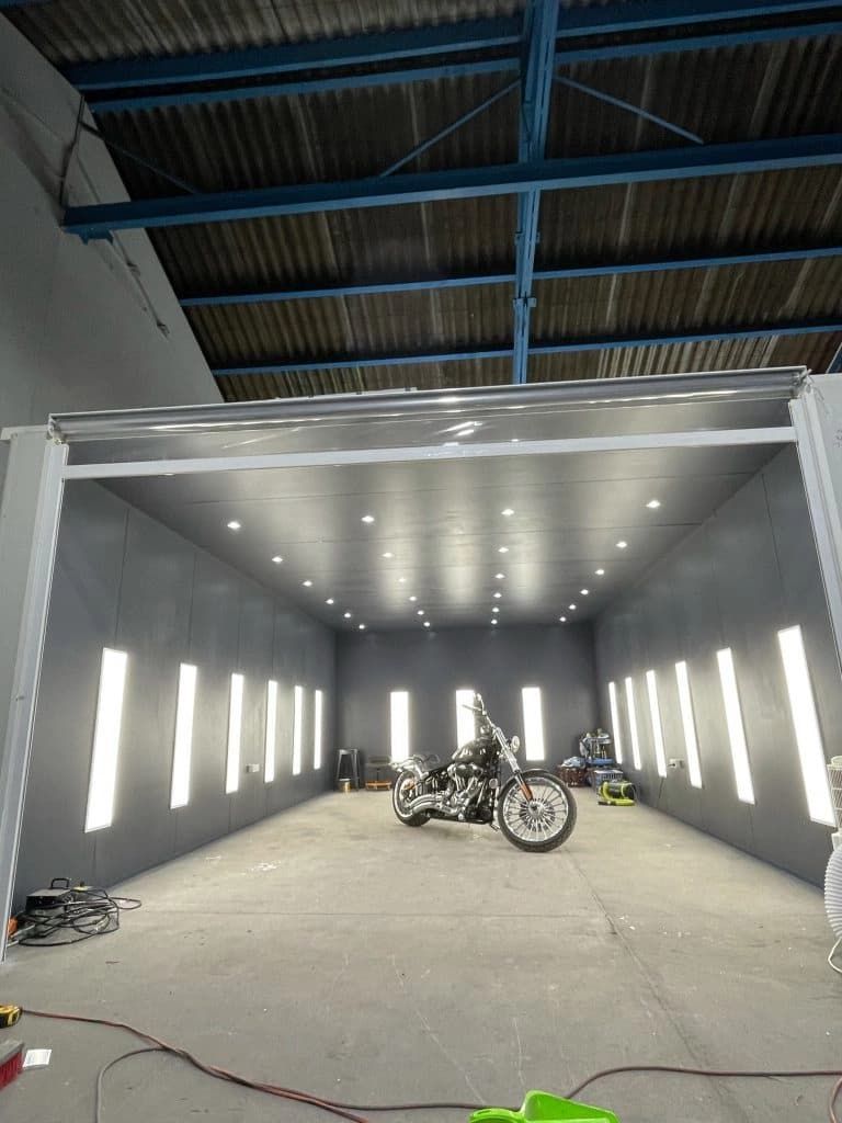 Motorcycle Parking With Designed Lights — TB Electrical & Communications in Erina, NSW