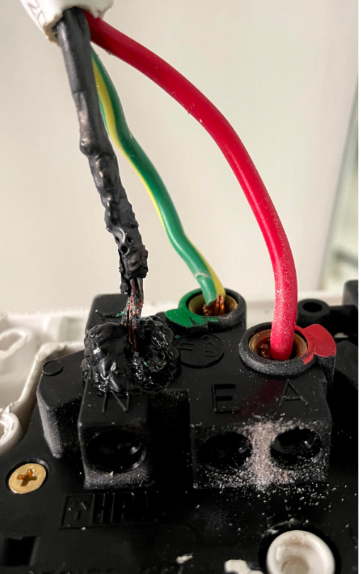 Melted Electrical Wires — TB Electrical & Communications in Erina, NSW