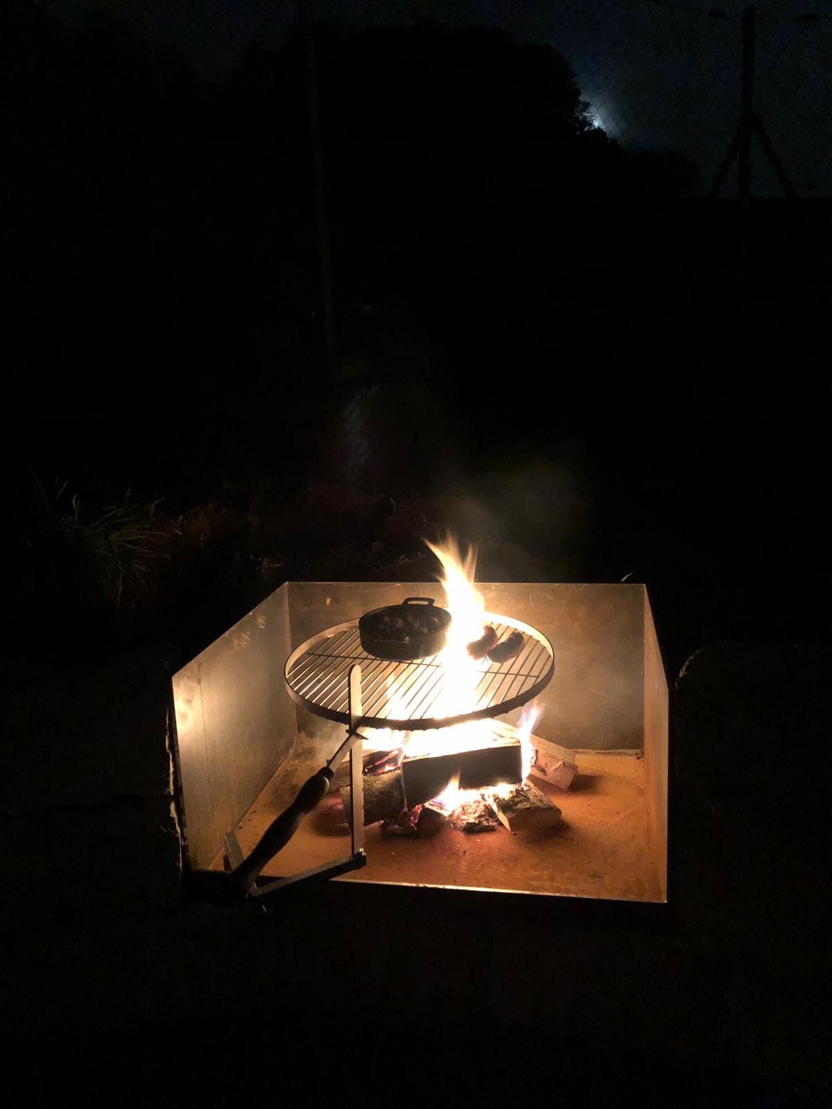 Gartenbau und Gartengestaltung Feuerstelle Marroni