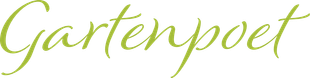 Logo Gartenpoet, grüner Schriftzug