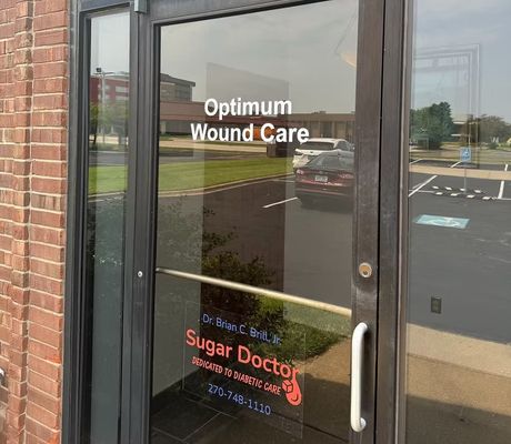 The Louisville Office's front door.