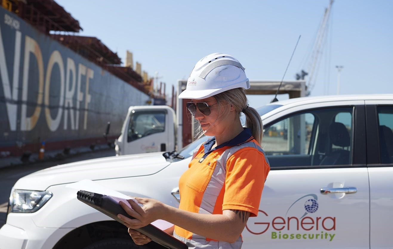 Employee on berth