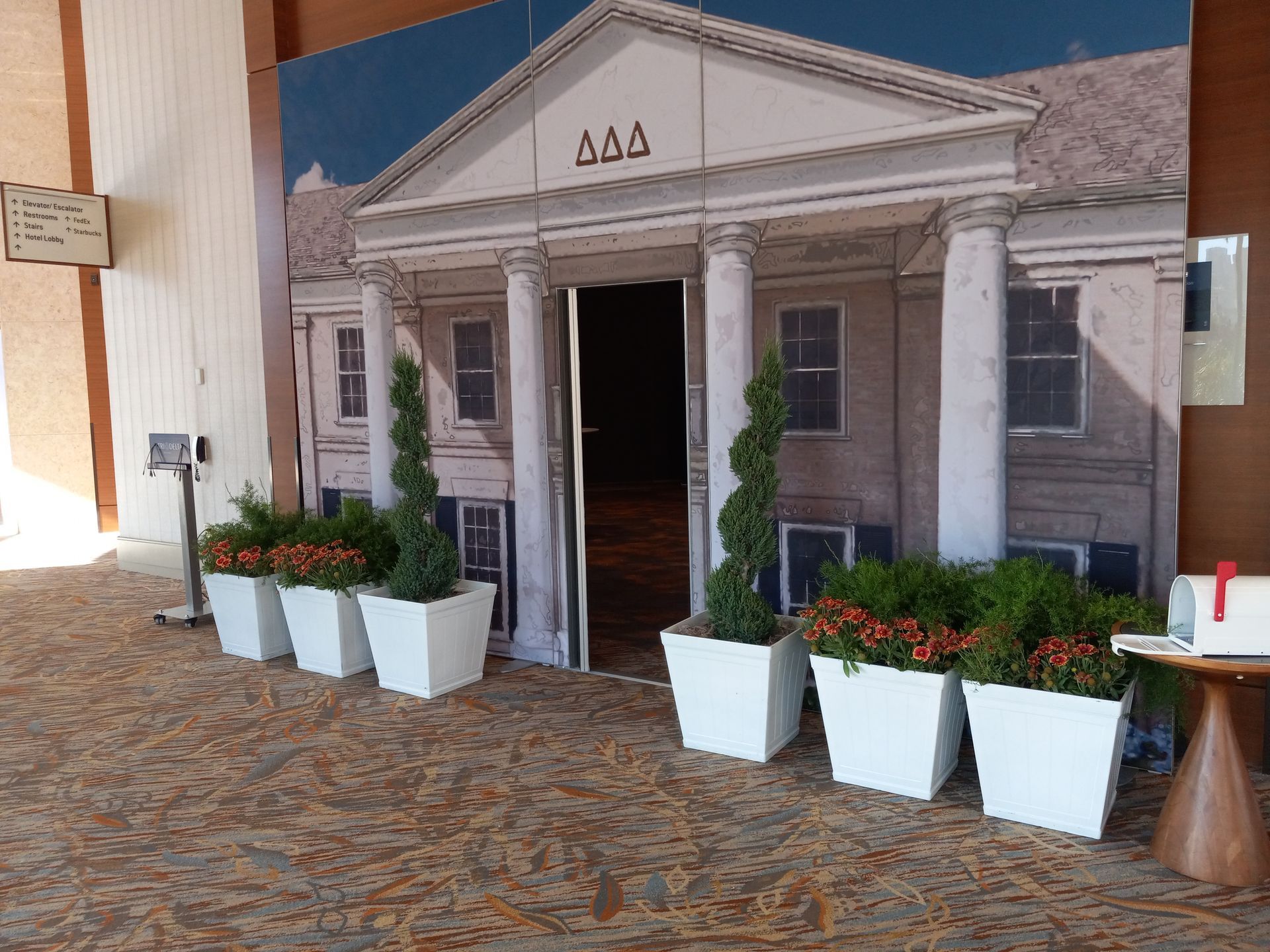 A building with a sign that says aaa on it