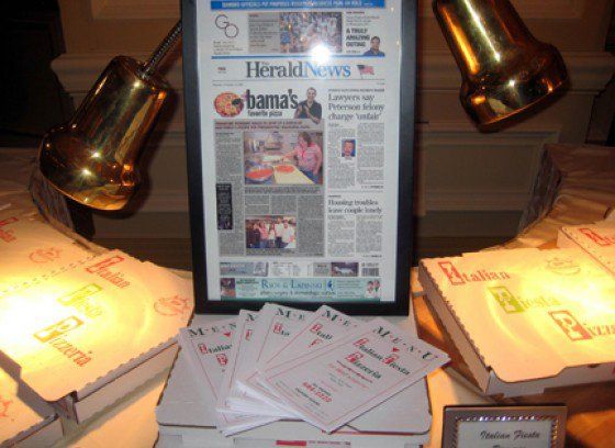 News Article Displayed on Table — Chicago, IL — 