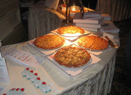 Pizza Displayed on Table — Chicago, IL — 