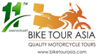 bike tour Asia logo 11 years anniversary 