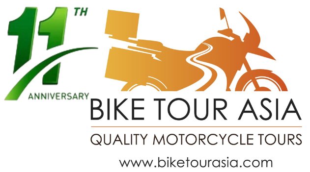 bike tour Asia logo 11 years anniversary 