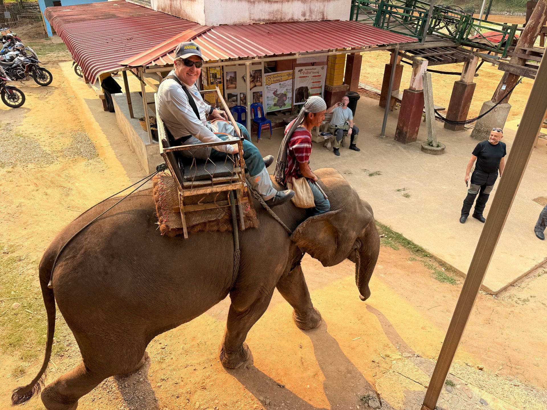 Elephant riding, Bike Tour Asia's guest in Northern Thailand