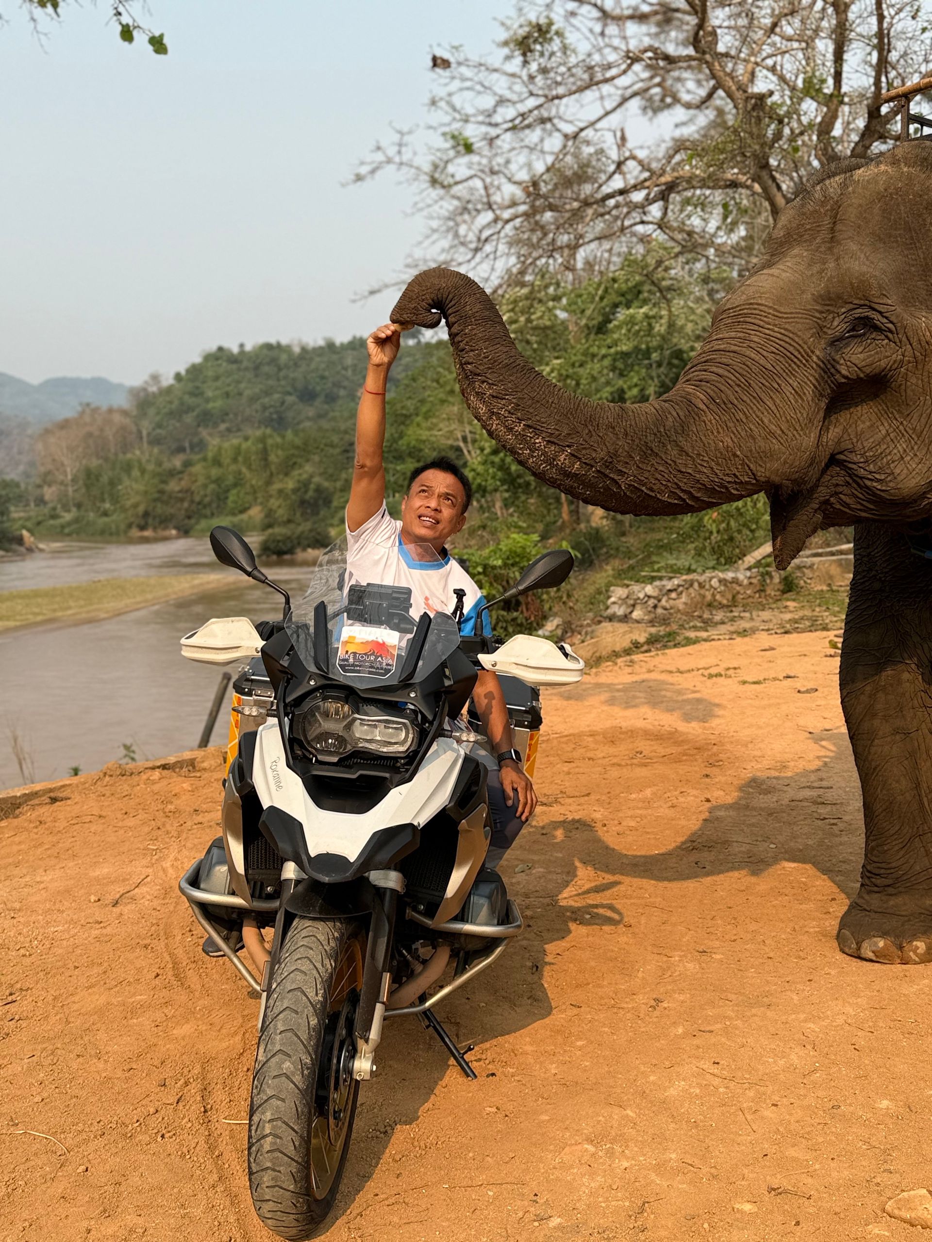 Bike Tour Asia's tour guide at Elephant Camp