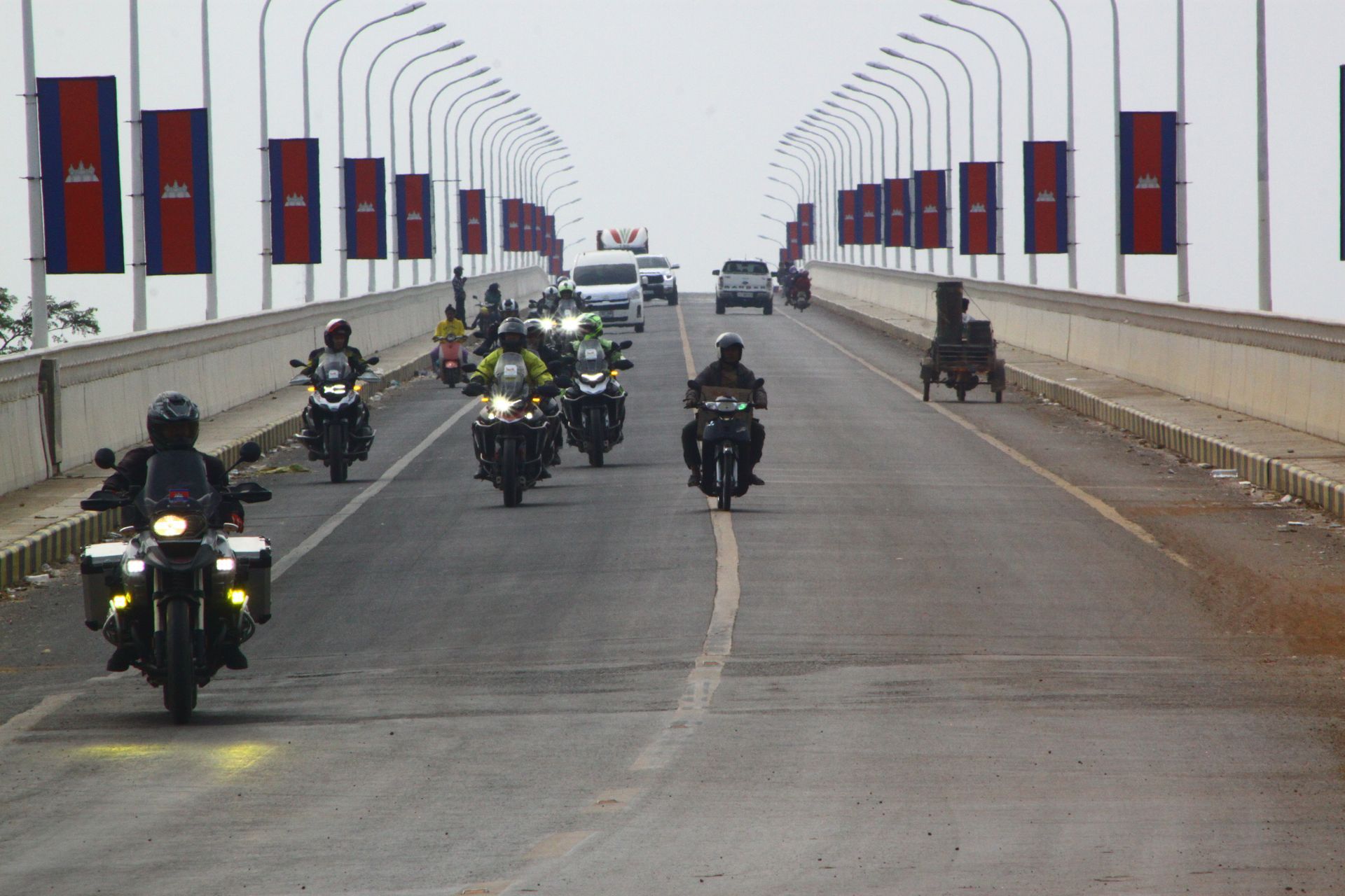 Bikes, Cambodia, Cambodia flag