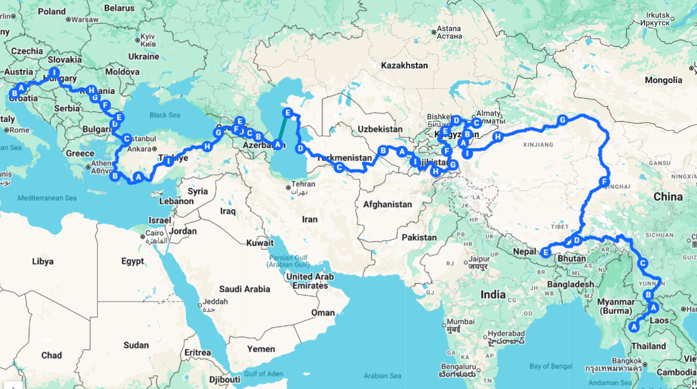 ride of a life time map