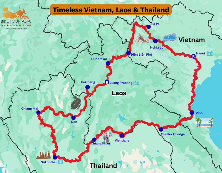 Timeless Vietnam, Laos & Thailand Bike Tour Asia