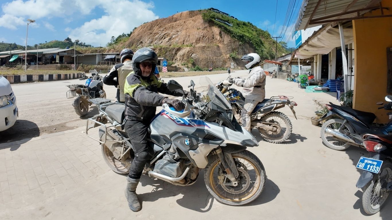 big bike BMW with view in asia