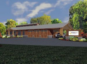 A 3D Representation of the Design Built Homes Shop in Columbia, MO.