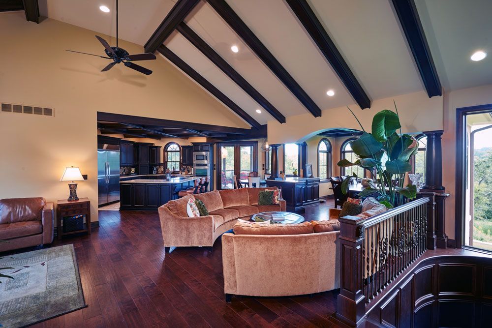 Upstairs View of a Mid-Missouri Home Designed & Built By Design Built Homes in Columbia, MO.