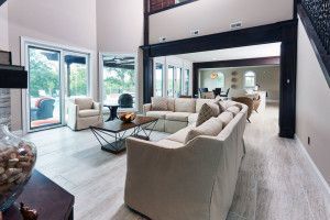 Couch & Living Room in a Custom Home By Design Built Homes in Mid-Missouri.