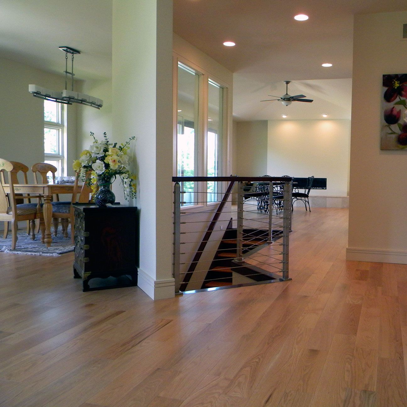 Top Floor & Stairway of a Mid-MO Home By Design Built Homes' Reliable Contractors