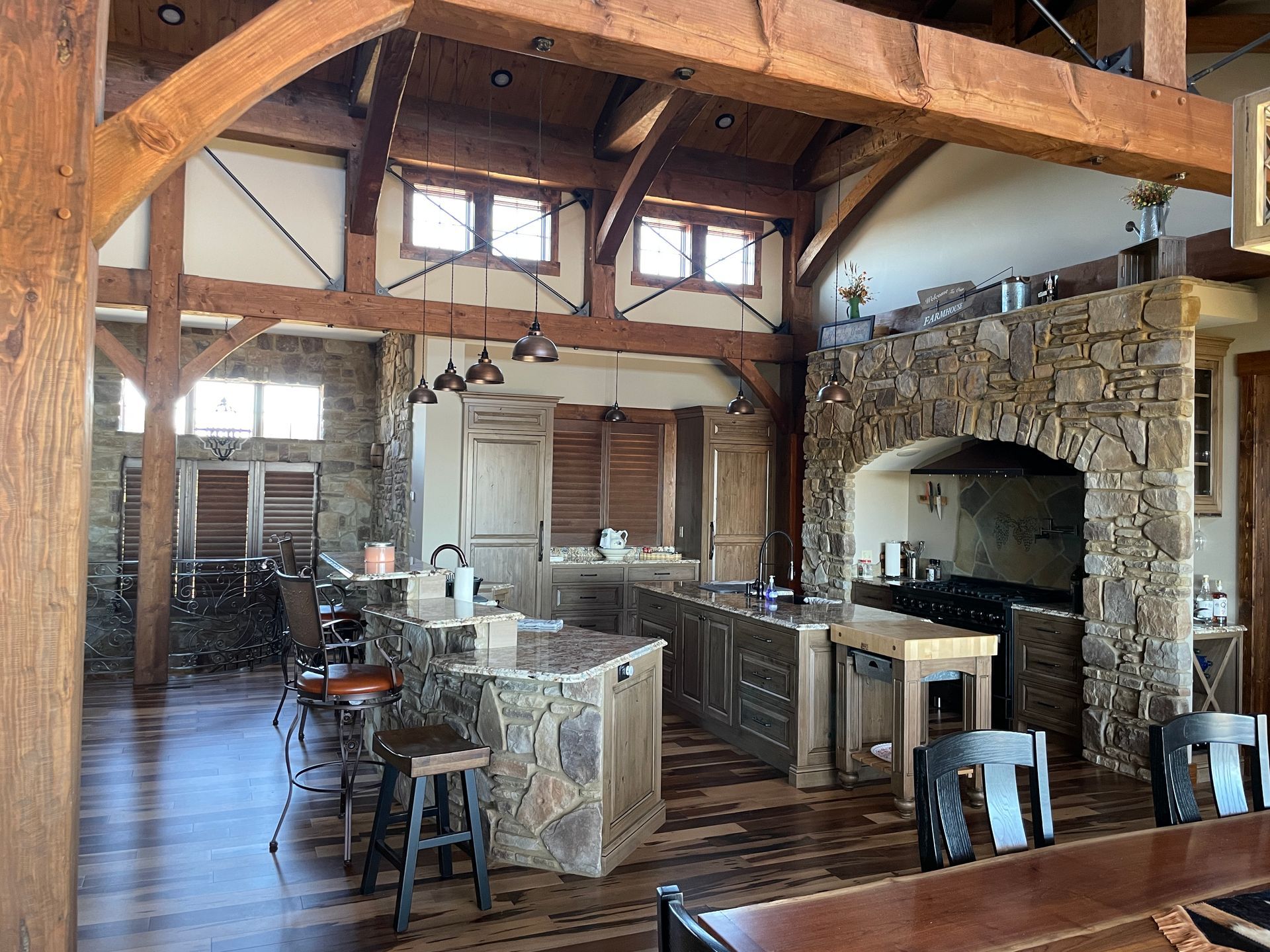 Timber Homes With Perfect Kitchens Are Our Specialty at Design Built Homes in Columbia, MO.