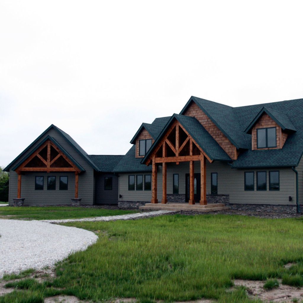 The Exterior of a Large New Home By Design Built Homes in Columbia, MO