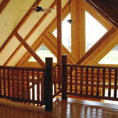 Upstairs & Roof View of a Custom Home in Mid-Missouri By Design Built Homes. 