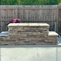 stone pool waterfall