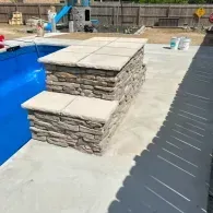 stone pool water feature