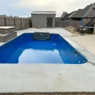 rectangle inground pool