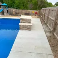 stone pool waterfall