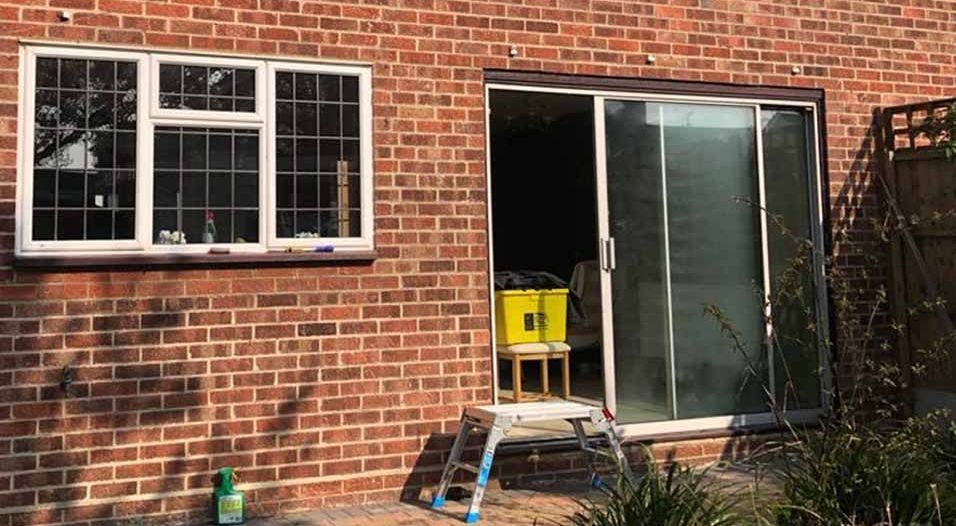 old double glazing windows to be replaced
