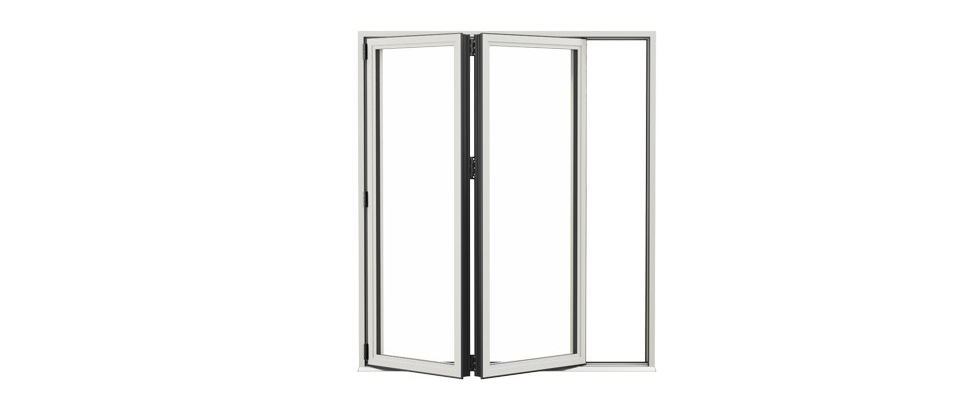 A picture of a folding door on a white background.