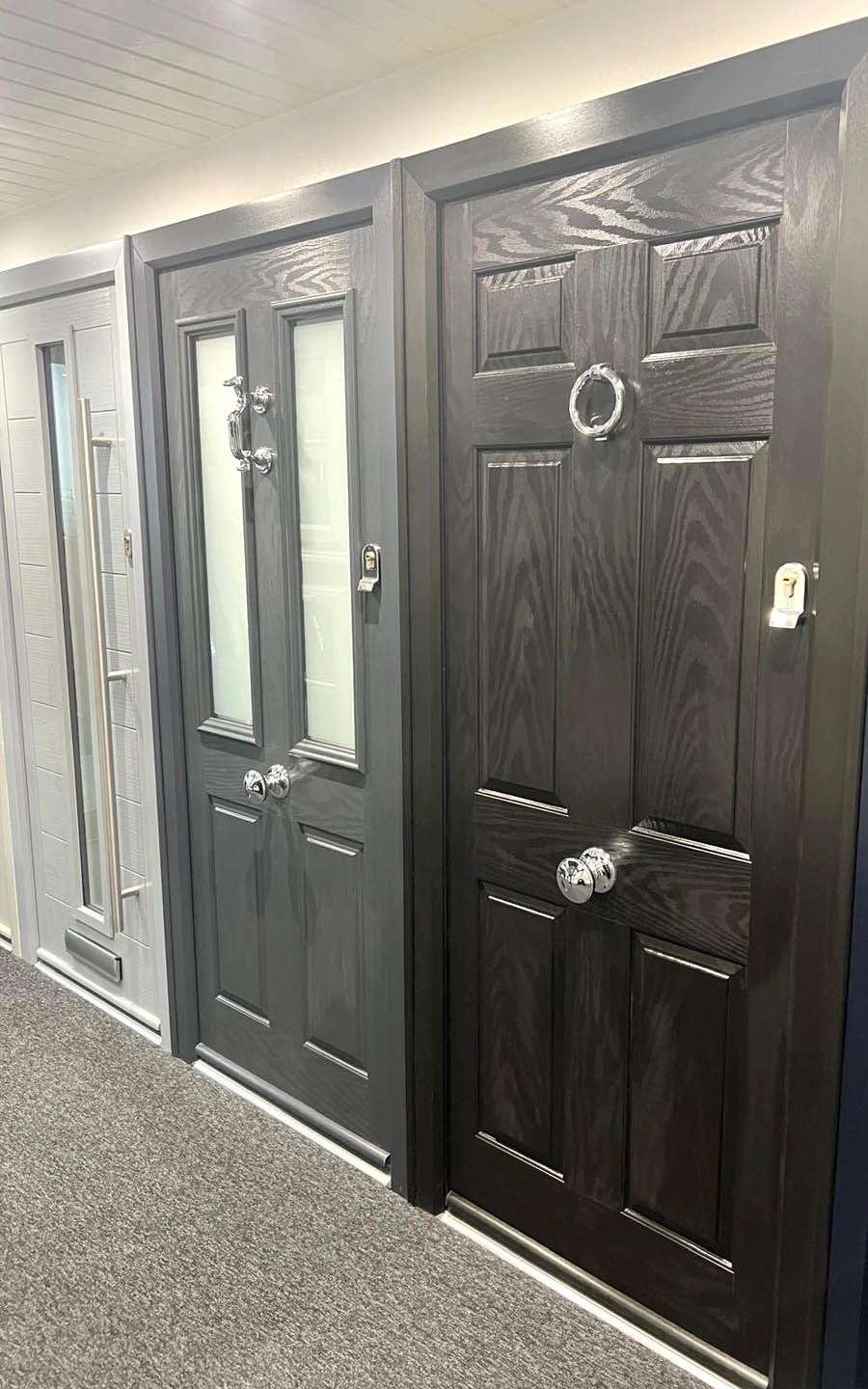 Aspen Home Improvements winows and doors at our showroom.