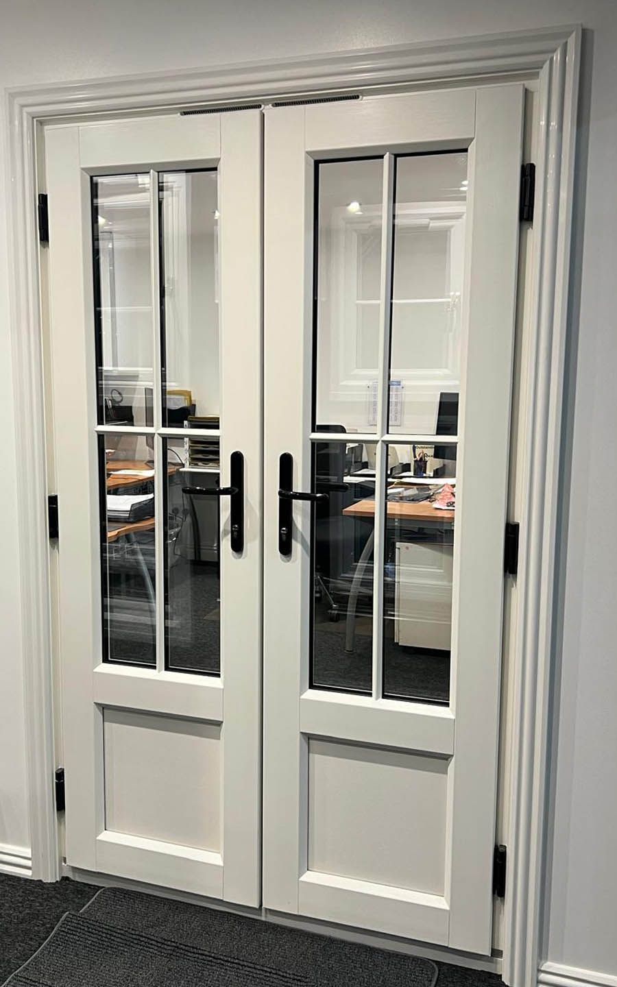 Aspen Home Improvements winows and doors at our showroom.