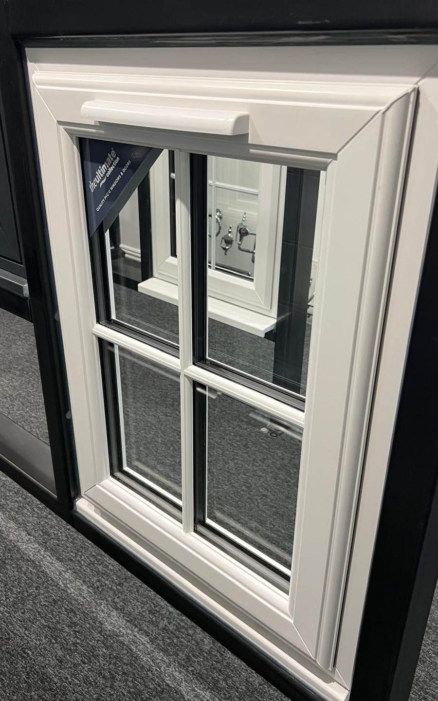 Aspen Home Improvements winows and doors at our showroom.