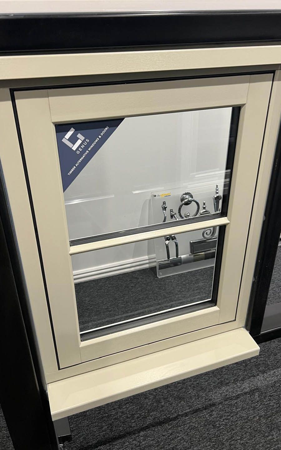 Aspen Home Improvements winows and doors at our showroom.