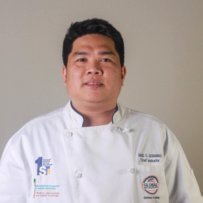 Chef Garie G. Quiambao, one of the 'Global Academy' instructor