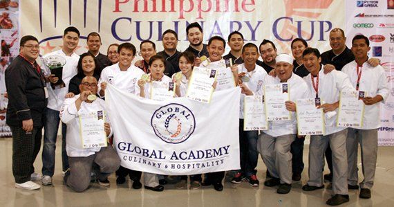 Global Academy won gold, silver, and bronze at the Philippines Culinary Cup 2011.