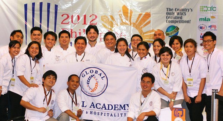 Global Academy received a gold, silver, and bronze award at the Philippines Culinary Cup 2012.