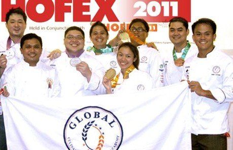 Global Academy won gold, silver, and bronze at the Hongkong International Culinary Classic (Hofex) 2011.