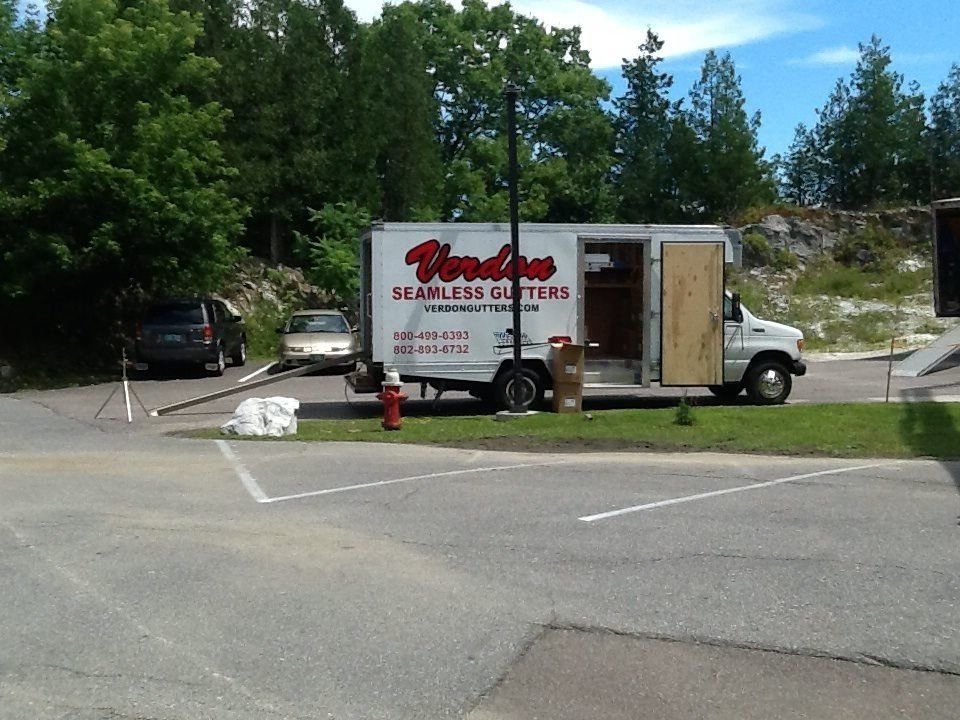 Seamless Gutters Truck ─ Milton, VT ─ Verdon Seamless Gutters