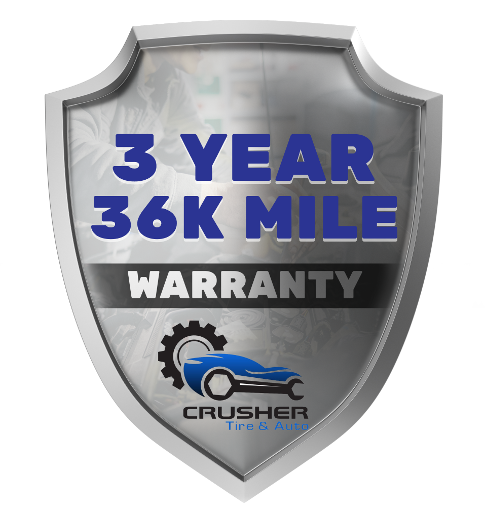 3 Year 3K Warranty Logo | Crusher Tire & Auto