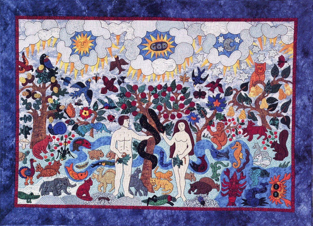 Adam and Eve Quilt by Suzanne Marshall