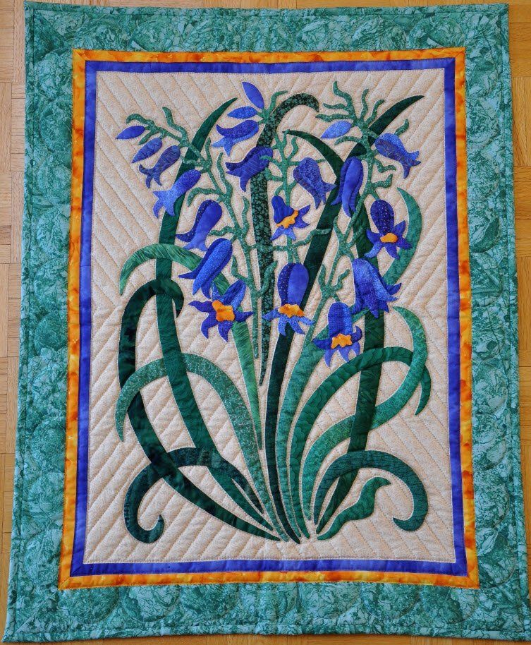 Blue Bells Pattern, Suzanne Marshall Quilt Maker