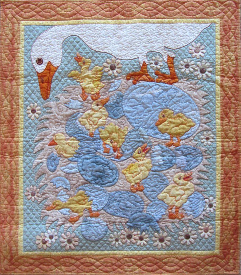 Ducklings for Baby Zoe by Suzanne Marshall, a Quilt Maker
