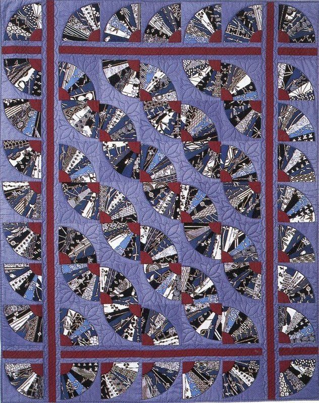 Japanese Fans Quilt by Suzanne Marshall, a Quilt Maker