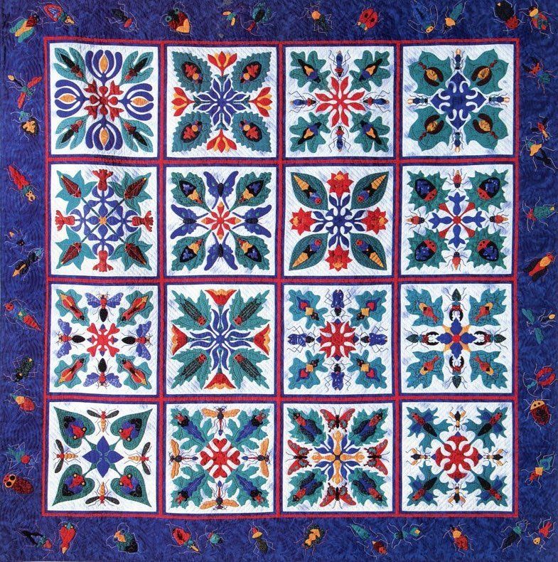 Leafhoppers Quilt by Suzanne Marshall