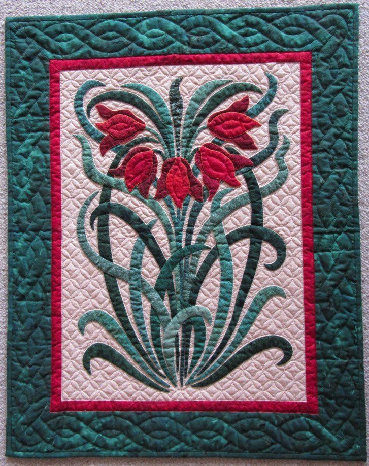 Persian Lillies Pattern, Suzanne Marshall Quilt Maker