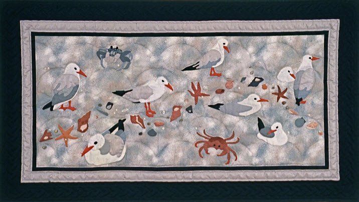 Silver Gull Beach Quilt by Suzanne Marshall, a Quilt Maker
