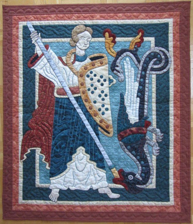 St. Michael by Suzanne Marshall, a Quilt Maker
